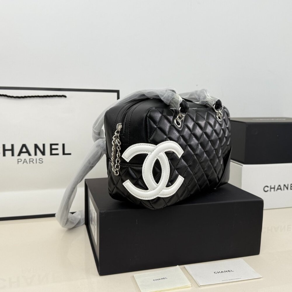 CHANEL Cambon Ligne Bowler Bag Black